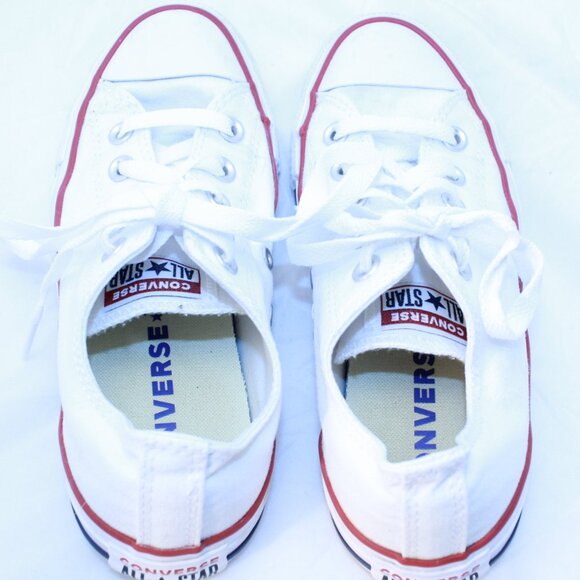 Converse Chuck Taylor All Star Unisex M4 W6 White Low Top Sneakers - M7652 - Picture 8 of 9